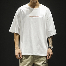 夏季短袖男士t恤新款休闲半袖打底衫潮流印花上衣服男DS341TP60，男装T恤，电商A102