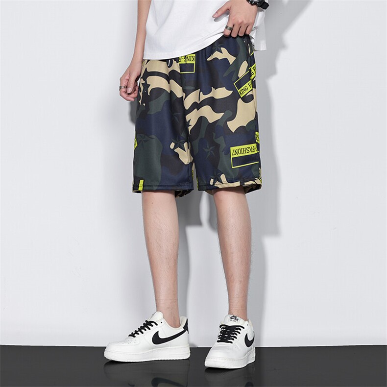 夏季短裤男潮流休闲五分裤宽松沙滩裤速干无差价，男装牛仔裤，星座505-2（原电商A260-1)