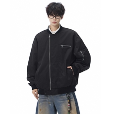 秋季夹克男宽松飞行服外套棒球服D329-QM203-P90-控138，男装夹克，电商D329