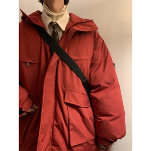 冲锋衣棉袄外套加厚棉服港风日系棉衣纯色1016-1 W58 P118 K158图片