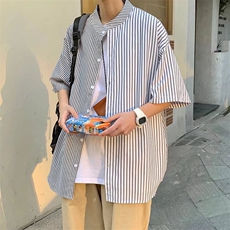 短袖衬衫春款男港风潮流C325P31，男装衬衫，星座1116-2