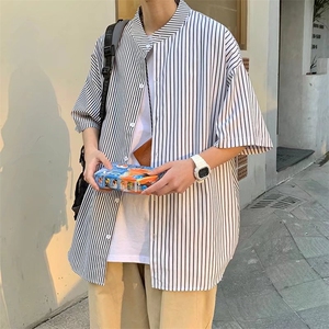 短袖衬衫春款男港风潮流C325P31图片