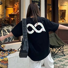 万针全刺绣工艺抖音得物高品质260克重磅纯棉双纱美式高街短袖T恤，男装T恤，电商A486-1
