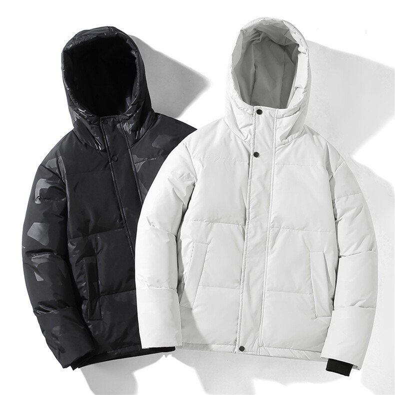 新标冬装情侣款连帽羽绒服男士白鸭绒外套百搭时尚潮加厚P155,男装羽绒服,星座1210A