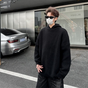 美式复古亨利领毛衣男款冬季慵懒风高级感针织衫外套Y602/P58图片