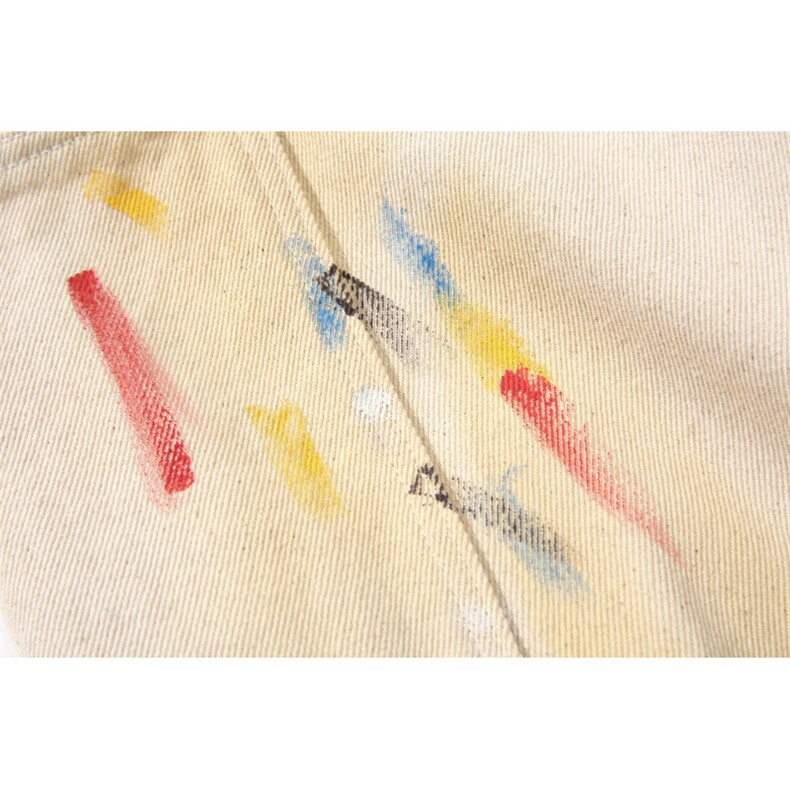 抖音品质秋季新款美式彩绘宽松弯刀牛仔裤B315-K24326-p65控88,男装牛仔裤,电商B315