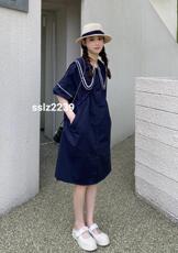 休闲时尚韩版连衣裙、不挑人穿搭随意。，女装连衣裙，时尚靓姿