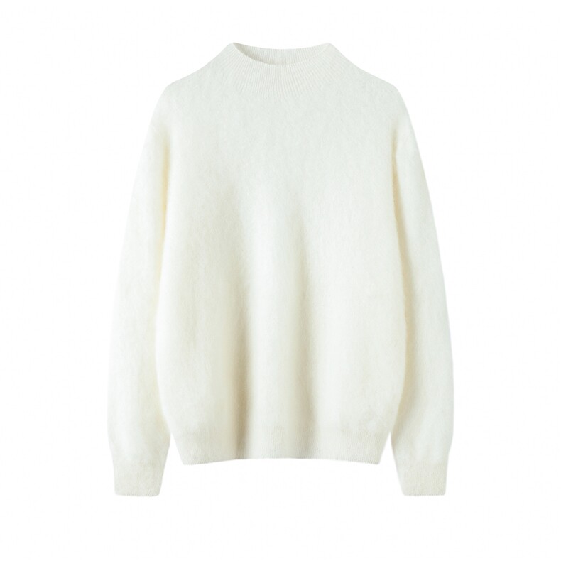 2025年秋季时尚百搭通勤简约休闲半高领套衫，女装羊绒衫，泰盈纯羊绒