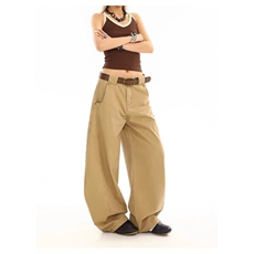 W11130-P53网图现货流行气质日系原宿休闲长裤简约潮流工装裤，男装工装外套，星座1608