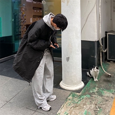 816B-WT035-P150韩风休闲宽松百搭外套工装长款棉衣，男装棉衣，星座816B