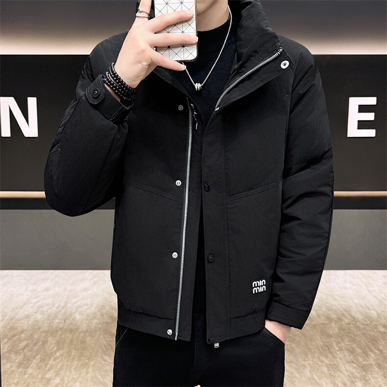 DS-A225标2025冬季新款男士立领时尚潮流白鸭绒羽绒服夹克55888，男装夹克，电商A225