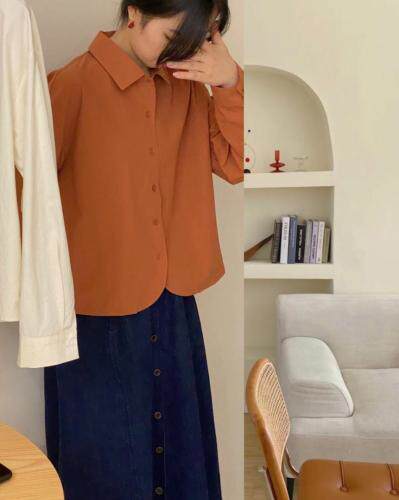 韩系秋款简约衬衫，女装衬衫，Here Bella(5F)