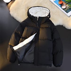 冬季clean撞色棉服中性加厚连帽短款棉衣 HZ8811-特P68不议价图片