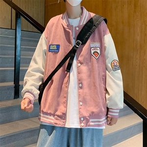 秋季灯芯绒棒球服男刺绣i夹克GY01P55图片