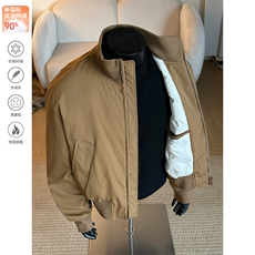 90白鸭绒冬季羽绒服飞行夹克短款美式外套男5D1143-TP109不，男装夹克，电商A102