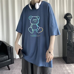 DX17139-P20纯棉短袖t恤男大码半袖打底衫宽松体恤衫港风,男装T恤,电商A040