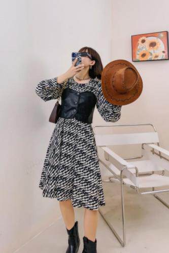 秋季新款连衣裙，女装连衣裙，芯俪歌 芭绯