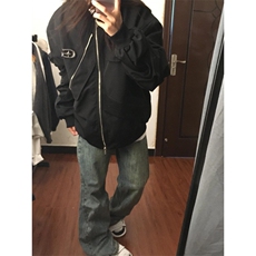 【有货】美式高街飞行员夹克外套男不规则棒球服XX034CC-特P60，男装夹克，星座1007（原301D）