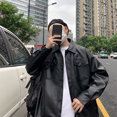 男秋季新款口袋皮衣夹克外套LW22P60，男装皮衣，星座1116-2