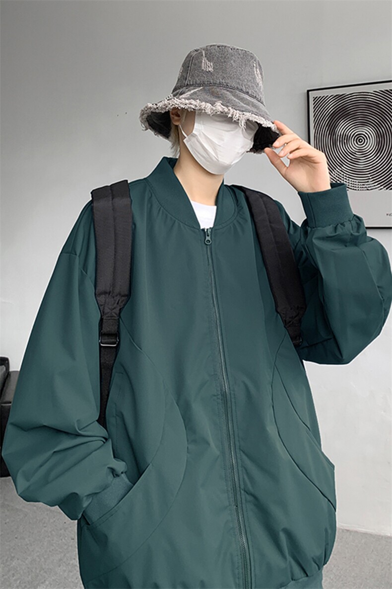 M-8XL棒球服男款春秋特大码加肥加大男装飞行员夹克外套JK001P65,男装夹克,电商B312