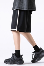 夏季新款冰丝垂感短裤无影墙休闲裤男免烫宽松凉感K23203-P39控58，男装牛仔裤，星座717