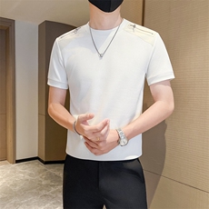 店主风秋冬季男士圆领套头短袖卫衣男时尚短T301A-1/W02/P53控75，男装T恤，星座301A-1