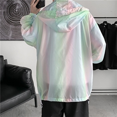 F3050/P38新款七彩防晒衣男夏季防晒服宽松遮阳运动薄款外套夹克，男装防晒衣，电商A141