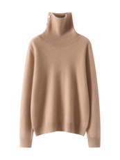 2025年秋季新款十二针不规则翻领针织上衣时尚休闲通勤百搭，女装羊绒衫，澳煜绒