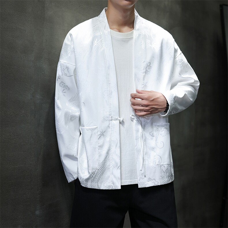2026春装新款 加厚龙纹夹克开衫外套 唐装汉服 潮流 2512-P50图片