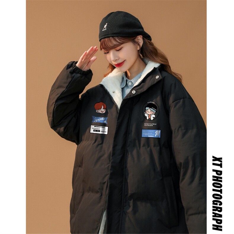 ！2023冬季新款男女同款立领棉衣百搭情侣棉服外套MY110特P78图片