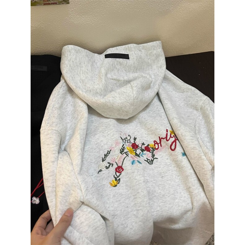 5247-P57背影杀手！欧美高街宽松百搭连帽卫衣薄款/加绒，女装卫衣/绒衫，星座617A-2