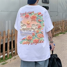 ！数据超好！220克纯棉男士印花短袖T恤半袖QT707-T261-P25，男装T恤，星座617B