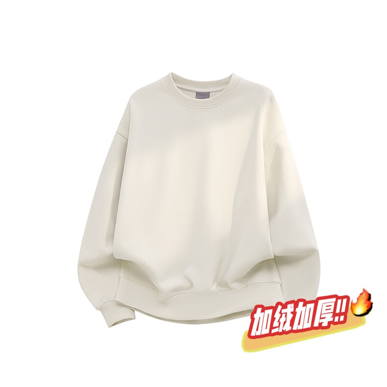 加绒奥粒绒圆领拼接500克结构板卫衣撞色短宽外套潮 RH5301JR-P46图片