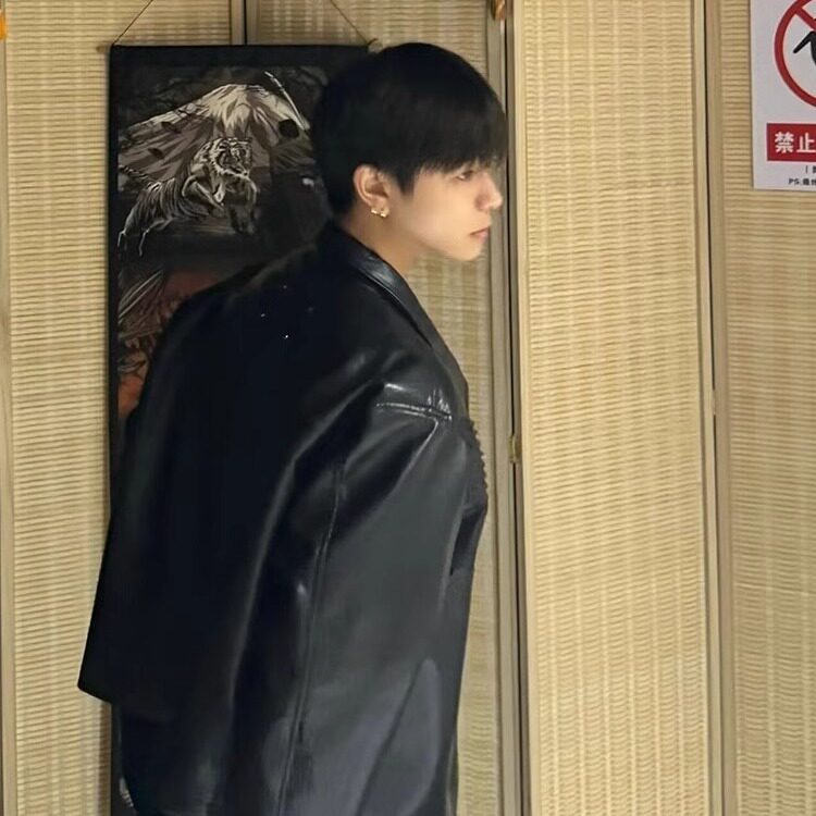 机车皮衣外套美式男女百搭宽松夹克ins潮P3364,男装夹克,星座208-5