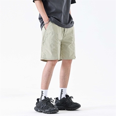 美式高街休闲短裤男夏季2025新款小众设计感阔腿七分裤319#-P52，男装牛仔裤，电商A178-1