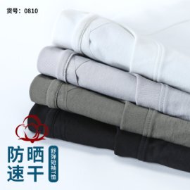 夏季男士圆领短袖T恤宽松休闲上衣简约百搭图片