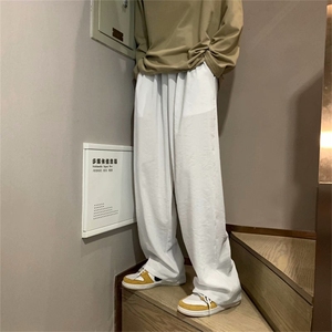 条纹休闲裤子男韩版ins潮流百搭春秋季港风宽松阔腿直筒K203-P35图片