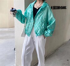 初夏短款薄防晒服，其它，火红