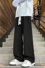 加绒加厚欧棉绒灯芯绒休闲裤直筒弯刀裤A493特P45控78，男装休闲裤，电商A309