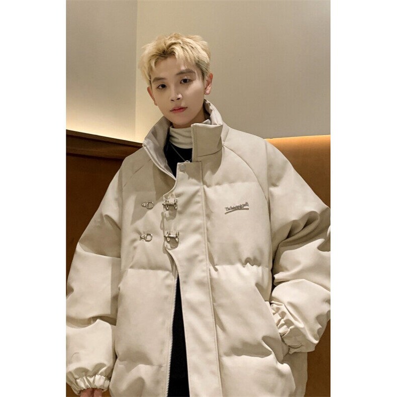 冬季pu皮羽绒棉服男冬季金属飞机扣美式外套M2388P85,男装棉衣,星座1904A-1
