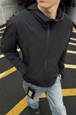 网图50+速干凉感防晒衣夏季情侣薄夹克连帽外套男装S427-特65，男装夹克，电商A233-1