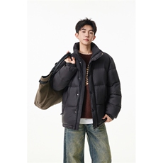 90%绒新标有报告立领撞色韩版宽松羽绒服外套Y988/P350现货，男装羽绒服，星座202