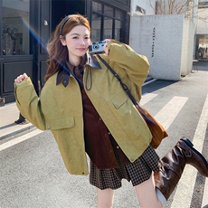 【26春新款】晕染拼接外套2D001-6753-175-K288，女装短外套，2D001