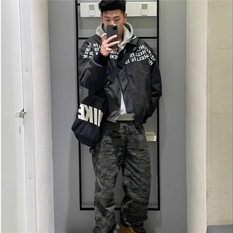立领印花皮棉衣,男装棉衣,星座506A