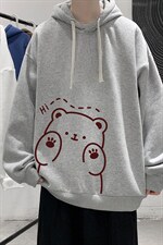 WY2236-P35加绒款-P40纯棉连帽卫衣男大码运动帽衫宽松薄外套男，男装卫衣，电商A040