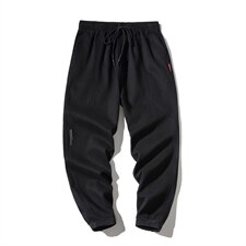 2021秋季新白墙日系大码男纽扣束脚拼接九分裤休闲裤K2070-P40，男装休闲裤，电商A001