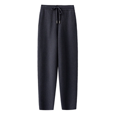 新款百搭连帽七针双股双色蜂窝圆领，男装休闲套装，台绒羊绒