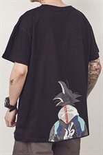 现货短袖夏季日系潮流男港风衣服大码宽松胖子ins男装T6667-P18，男装T恤，星座308B-2