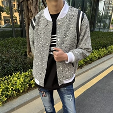 高级感垫肩小香风双排扣西服外套夹克上衣JK09-P57，男装夹克，星座208-5