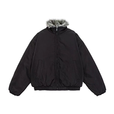 现货(网图)美式简约复古棉服潮牌情侣高街立领加厚313B-M099-P138，男装棉衣，星座313B